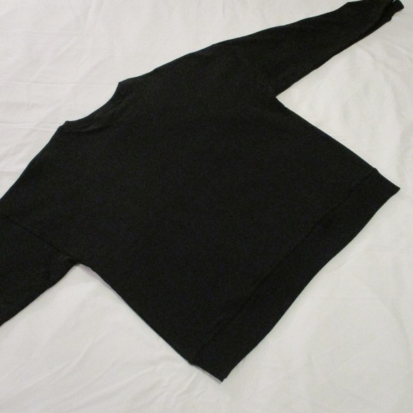 BLACK SWEATSHIRT – TRIPLE NAME BRAND SPARKLE LOGO – M – NWT - Picture 7 of 12